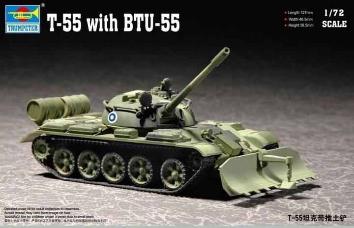 Actual product image Trumpeter T-55 with BTU-55