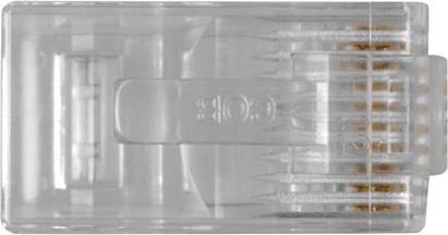 Image du produit Connecteur modulaire RJ48 (10P/10C) pour câble plat. Unité : Sac 25 pcs