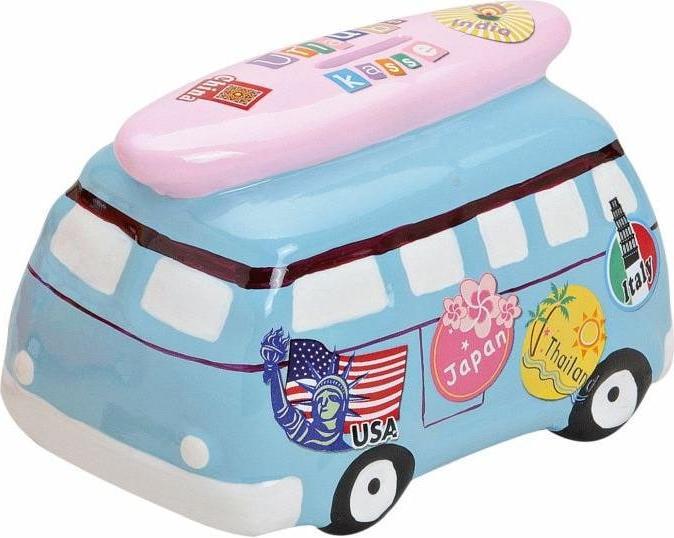 Actual product image Roost Savings bank car vacation 10012684 colored 16x11x11cm (16 x 11 x 11 cm)