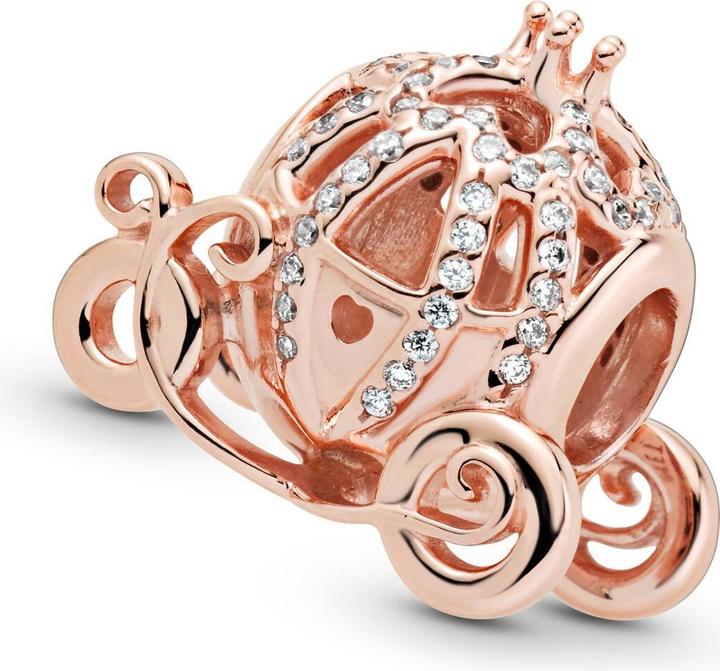 Immagine prodotto Pandora Disney Rose Cenerentola Charm a forma di zucca (placcato oro rosa, Metallo)