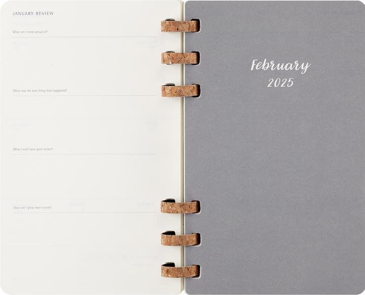Productafbeelding Moleskine 12-maandenplanner met spiraalbinding, L/A5, zachte kaft, zwart (A5, Engels)