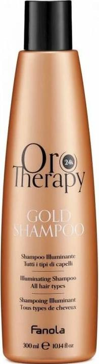 Fanola Oro Therapy 24K Gold Shampoo - 300ml (300 ml, Flüssiges Shampoo)
