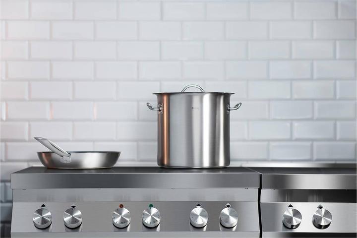 Produktbild Royal Catering Kochtopf Induktion 12 Liter Kochtopf + Deckel Suppentopf Rostfrei Topf Eintopf (25 cm, Kochtopf, Edelstahl)