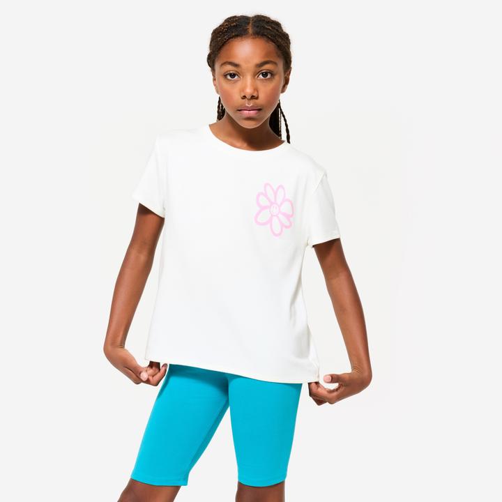 Actual product image Decathlon T-Shirt Kinder Baumwolle - Print weiss