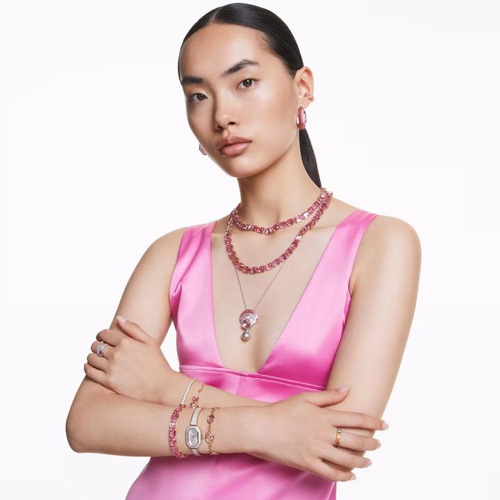 Immagine prodotto Swarovski Bracciale Millenia con taglio ottagonale in oro rosa (19 cm, Metallo Swarovski)