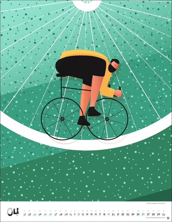 Image du produit Bike Art Posterkalender 2026 (34 x 44 cm, Couverture rigide, Allemand)