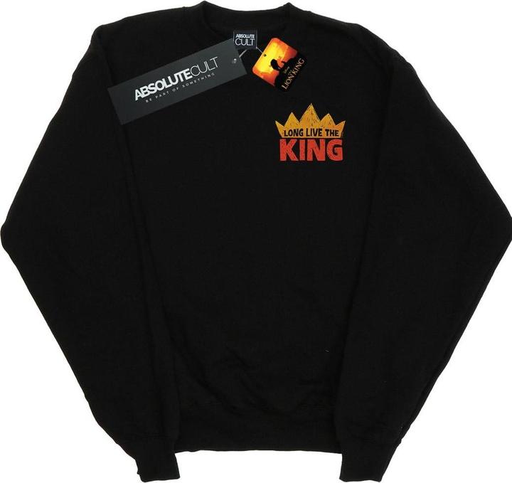 Disney The Lion King Movie Long Live Breast Print Sweatshirt (L)