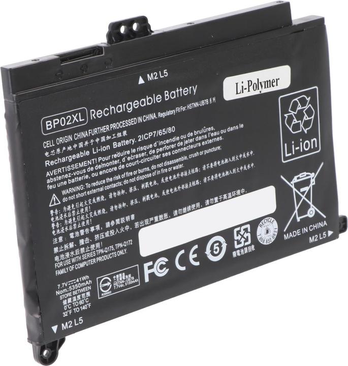 Image du produit AccuCell Batterie HP Pavilion 15 Touch, HSTNN-UB7B, 849909-850, BP02041XL, BP02XL (6 cellules, 5300 mAh)