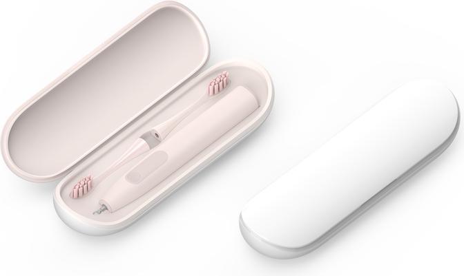 Produktbild Clean Oclean - Pouzdro na kartÃ¡Äek BÃ­lo-rÅ¯Å¾ovÃ© (Zahnbürsten Etui)