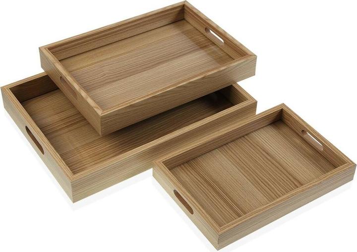 Produktbild Versa Tablettset MDF 30 x 5,5 x 40 cm (3 Stücke)