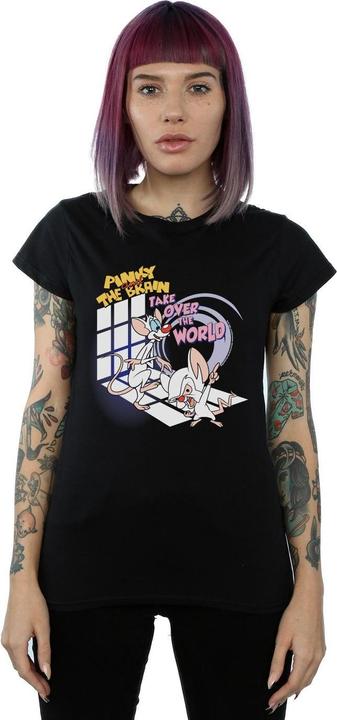 Immagine prodotto Universal Textiles Pinky And The Brain Take Over The World Maglietta Donna (S)