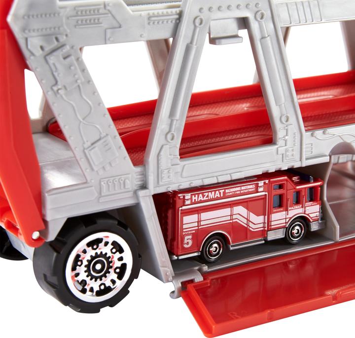 Actual product image Matchbox FIRE RESCUE HAULER Playset