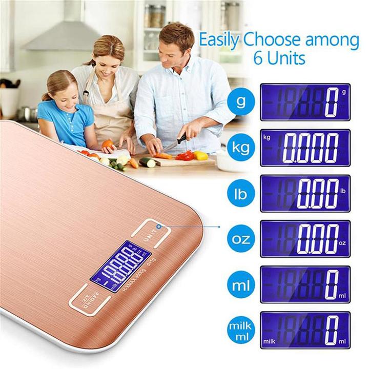Produktbild Intirilife Digitale Küchenwaage in ROSÉ GOLD