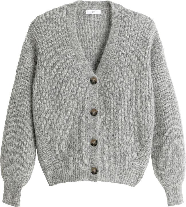 Produktbild La Redoute Collections Geknöpfte Strickjacke mit V-Ausschnitt (XS)