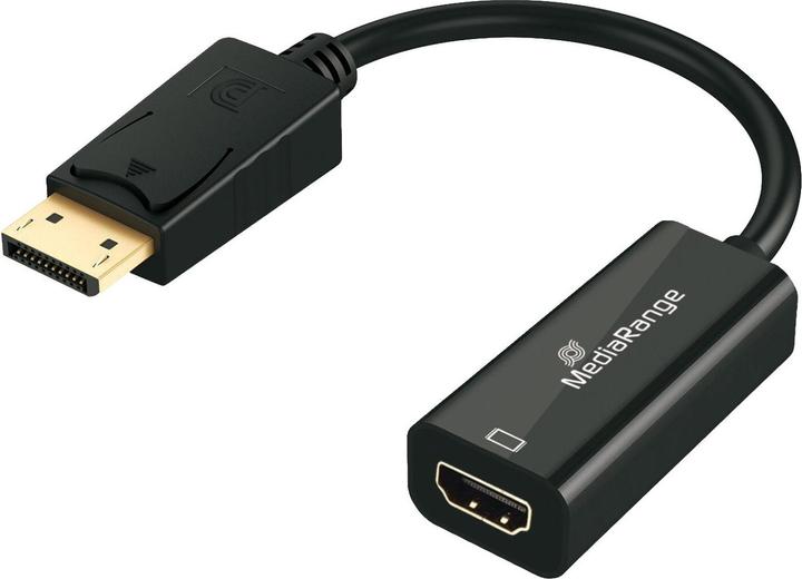 Image du produit MediaRange MRCS177 Adaptateur de câble vidéo 0,2 m DisplayPort HDMI noir (0.20 m, HDMI)