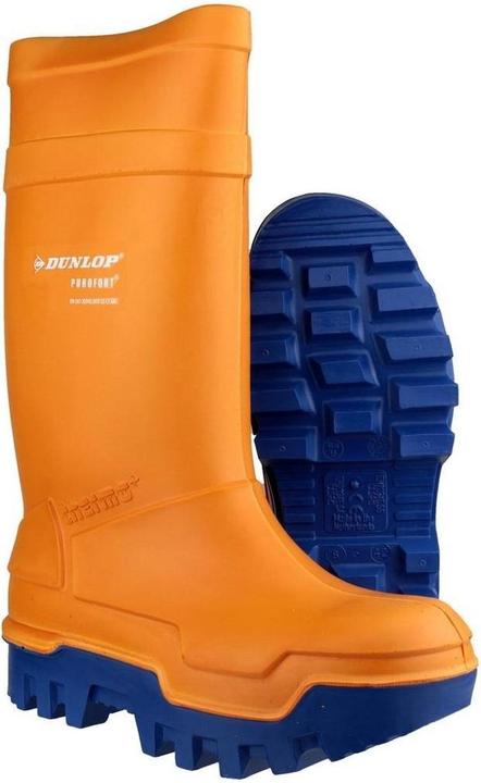 Produktbild Dunlop Sicherheits-GummistiefelThermo orange/blau Gr.46 (46)