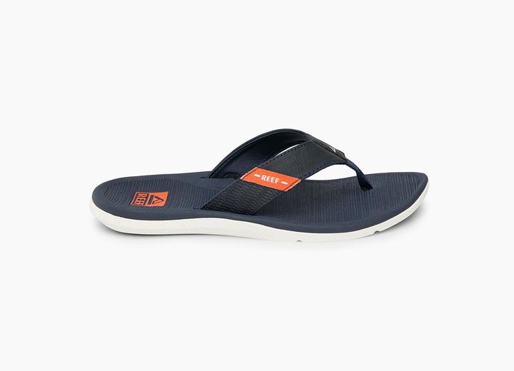 Actual product image Reef SANTA ANA NAVY/WHITE/ORANGE Heren Slippers - navy/white/orange (42)