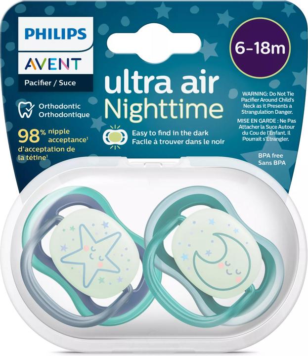 Actual product image Philips Avent Ultra air nighttime (2 x, 6 - 18 M.)