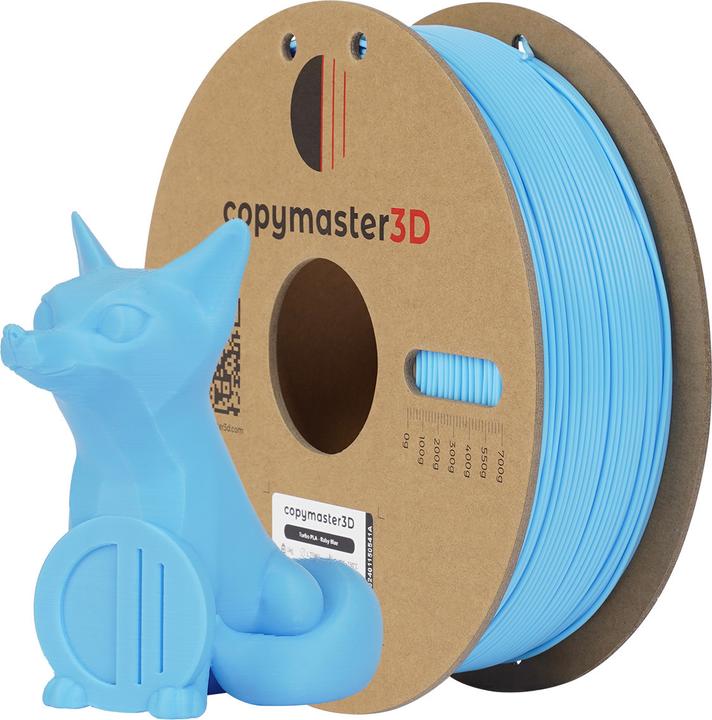 Actual product image Copymaster3D Turbo PLA Filament for 3D Printer, 1.75 mm, Light Blue (PLA, 1.75 mm, Blue)