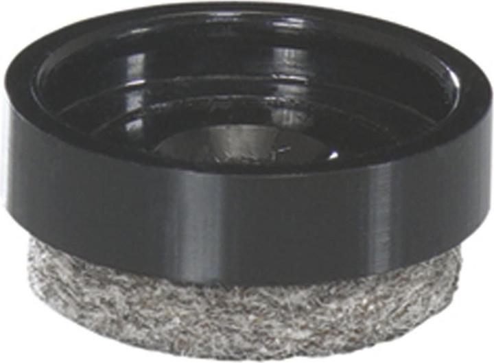 Wagner System QuickClick Möbelgleiter Ultrasoft zum Aufdrücken ø 17mm schwarz 20 Stück (20 Stück)