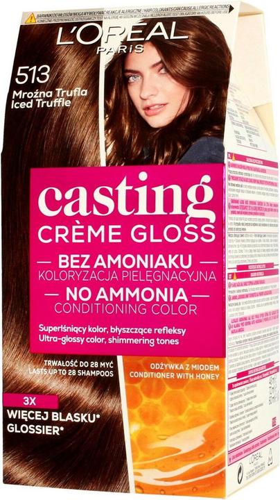 L'Oréal Paris Creme Gloss Coloring cream no. 513 Frosty Truffle (513 Frosty Truffle)