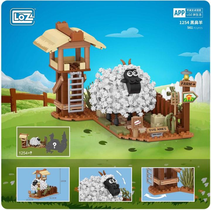 Image du produit LOZ Mouton avec étable