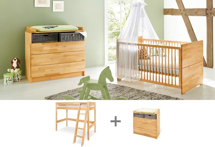 Produktbild Pinolino Jugendzimmer „Natura” breit mit Hochbett, 2-tlg.