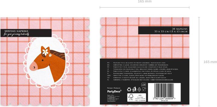 Produktbild Partydeco Papierservietten (12 x, 33 x 33 cm)