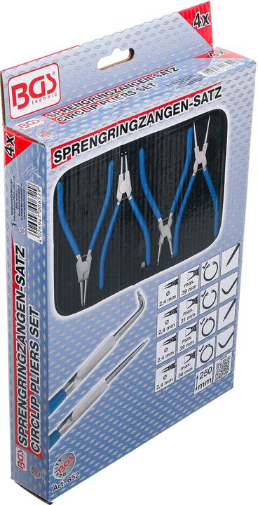 Produktbild BGS Sprengringzangen-Satz 250 mm 4-tlg. (250 mm)