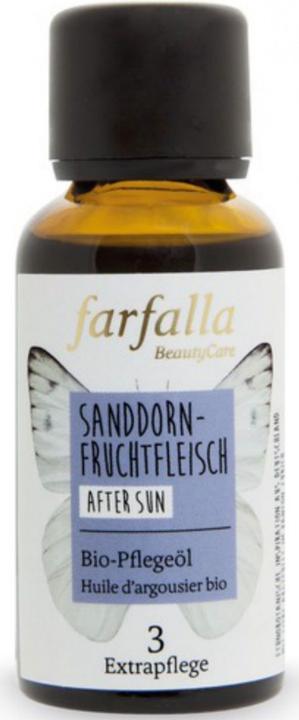 Farfalla SANDDORNFRUCHTFLEISCH Bio-Pflegeöl | After Sun (Körperöl, 30 ml)