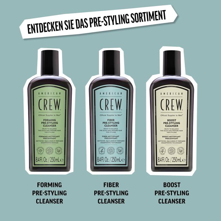Produktbild American Crew Fiber Pre-Styling Cleanser, 250ml (250 ml, Flüssiges Shampoo)