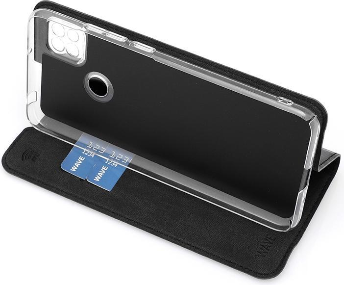 Produktbild Wave BookCase -suojakotelo, Xiaomi Redmi 9C, musta (Xiaomi Redmi 9C)