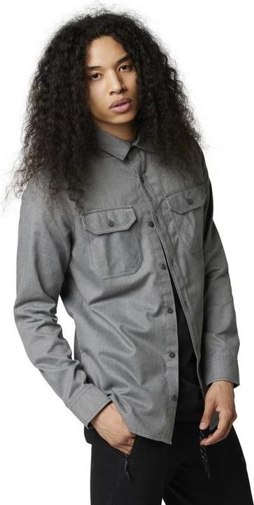 Actual product image Fox Woven 22 Assembly Line Flannel Htr G (M)