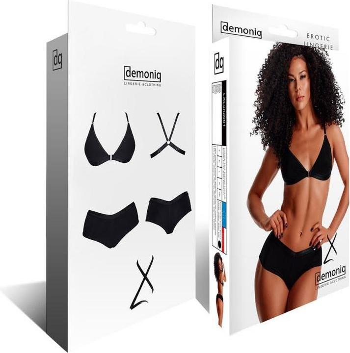 Produktbild Demoniq Soft-BH Set in schwarz (XXL)