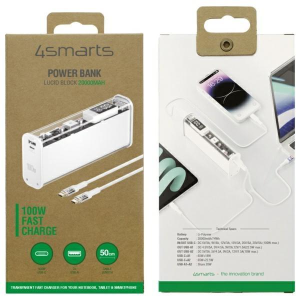 Actual product image 4smarts Lucid Block (20000 mAh, 100 W, 74 Wh)