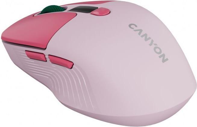 Produktbild Canyon Computer mouse mouse MW-26 LCD Silent Dual Mode Wireless Pink (Kabellos)