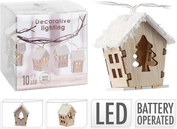 Image du produit Maisons d'éclairage LED avec 10 lumières, 165 cm (0.11 m)