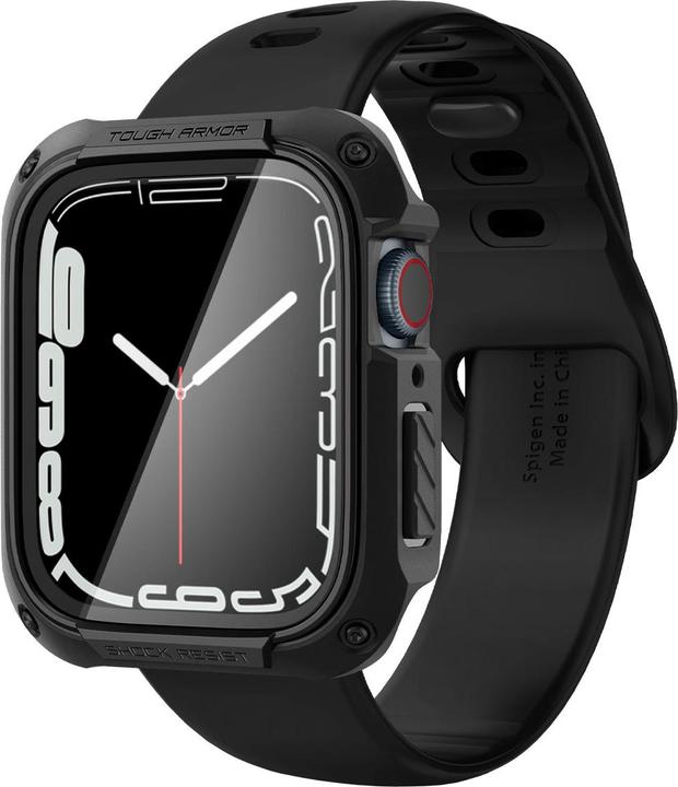 Actual product image Tech-Protect TOUGH ARMOR APPLE WATCH 7 / 8 (45 MM) BLACK