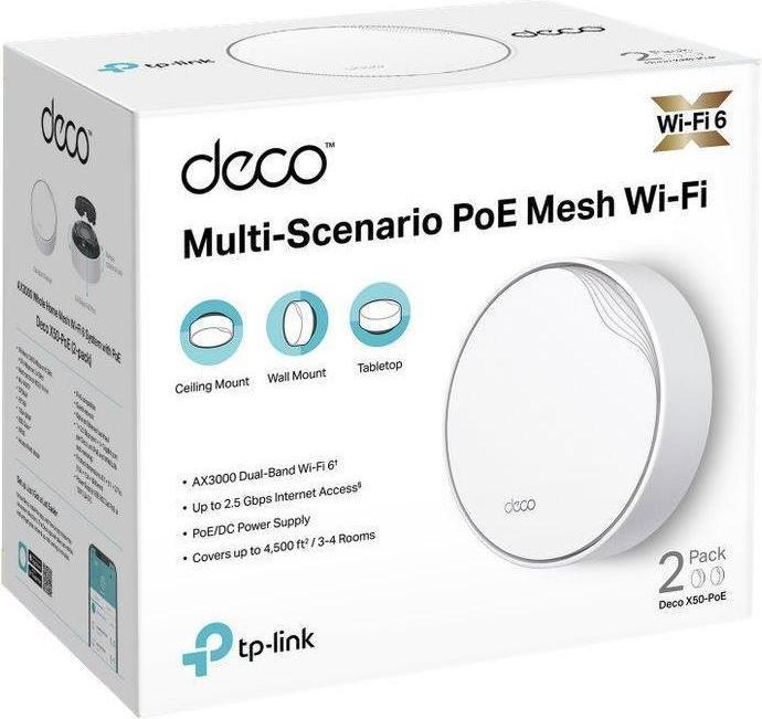 Produktbild TP-Link Deco X50-PoE (2-pack)