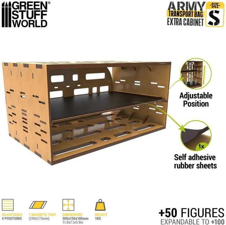 Produktbild Green Stuff World Army Transport Bag - Extra Cabinet S (Holz)