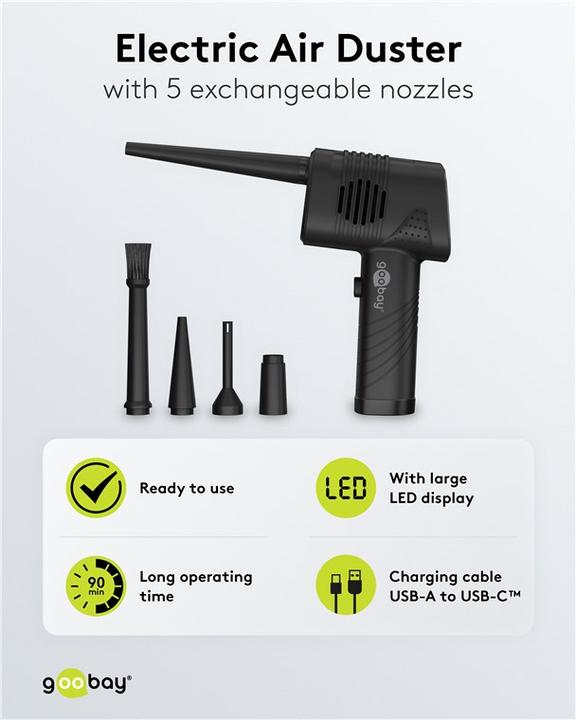 Actual product image Goobay Electric dust blower