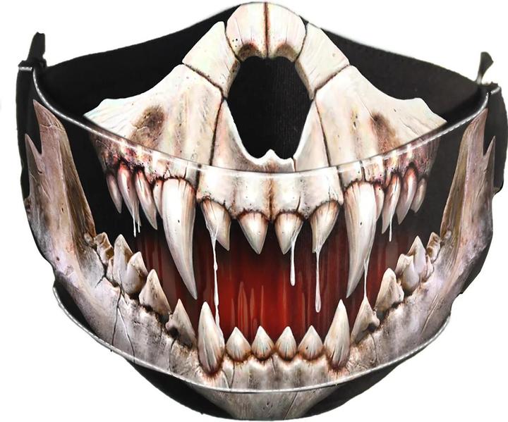 Actual product image Spiral Rock Jaw Face Mask