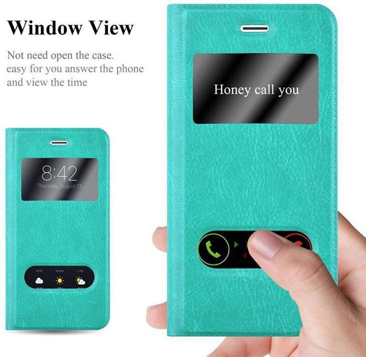 Actual product image Cadorabo Book with View double window cover (Apple iPhone 6 Plus)