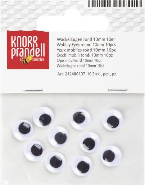 Produktbild Knorr Wackelaugen 10mm zum Kleben