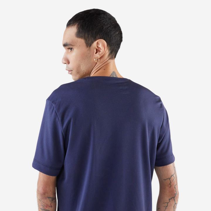 Actual product image Decathlon Laufshirt kurzarm Herren atmungsaktiv - Run 100 Dry dunkelblau (L)