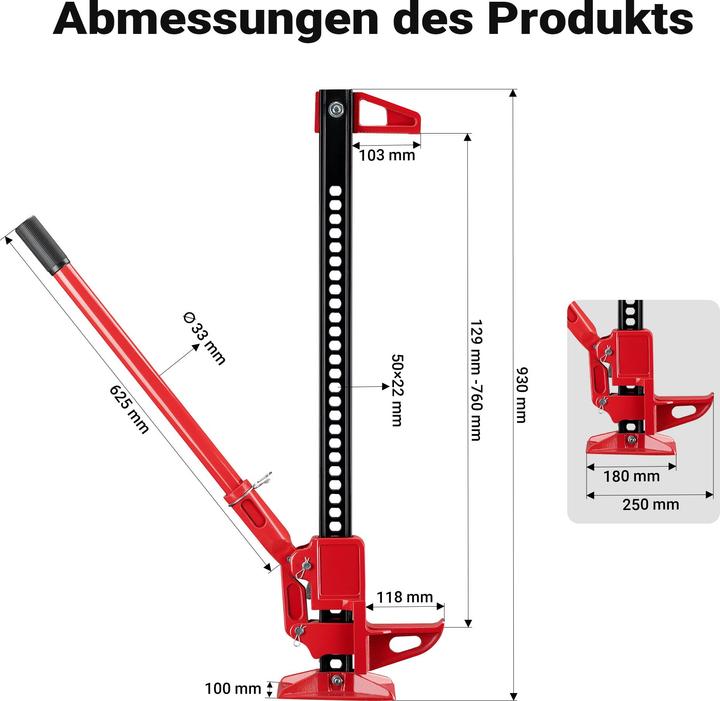 Produktbild Wiltec Wagenheber