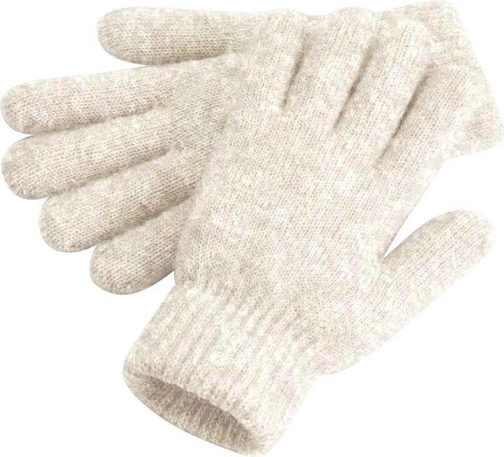 Actual product image Beechfield ribbed winter gloves Cosy mottled With cuffs (One size)