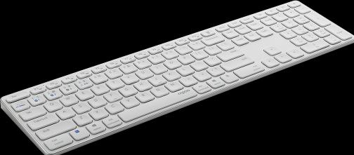 Produktbild Rapoo Kabellose Multimodus Tastatur E9800M, DE-Layout, Weiss (DE, Kabellos)
