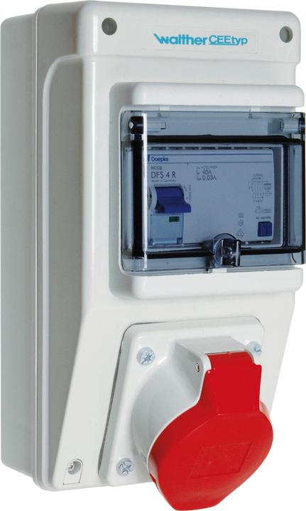 Produktbild Walther Werke WAL 6590104 Kunststoff Steckdosenkombination WandgehÃ¤use