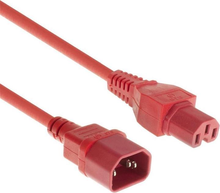 MicroConnect Red power cable C14F to C15M (1.80 m)